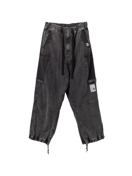 Pantaloni Maison Mihara Yasuhiro cu cordon gri