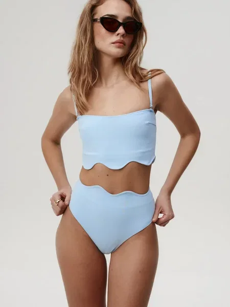 Undress Code figi kąpielowe Dashing Bikini Bottom niebieskie