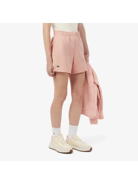 Lacoste Polarowe Szorty różowe