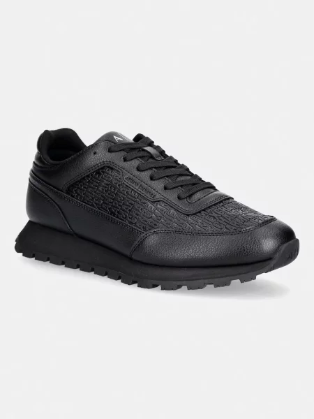Sneakerși Armani Exchange negru