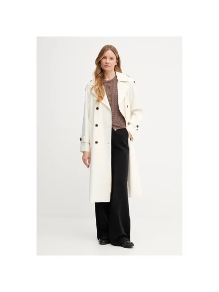 Płaszcz Dkny dwurzędowy beżowy