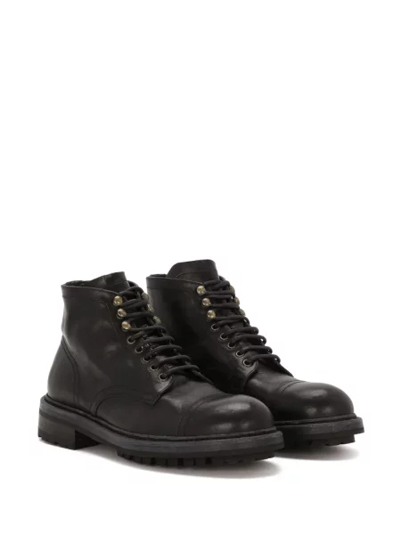 Cizme scurte Dolce & Gabbana din piele negru
