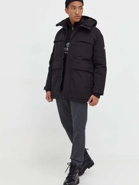 Kurtka jeansowa Tommy Jeans z kapturem czarna