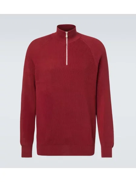 Pulover Brunello Cucinelli tricotate bordo