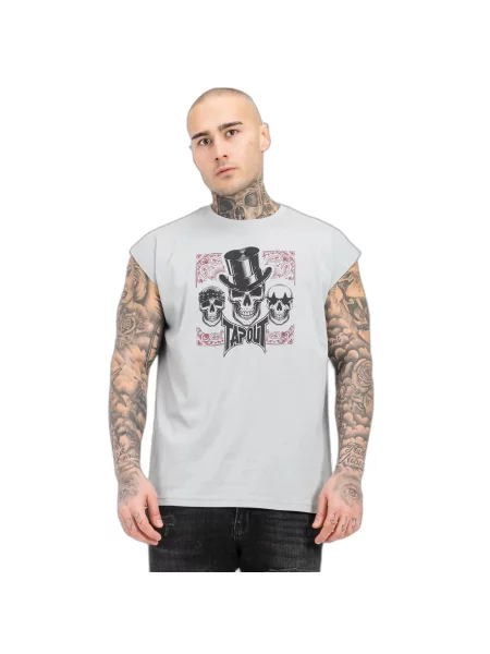 T-shirt regularny Tapout Skull Tank czarna