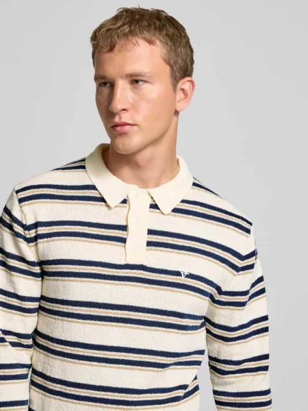 Sweter z dzianiny z kołnierzykiem polo z efektem bouclé Review
