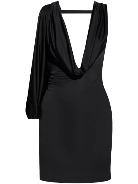 Rochie mini Dsquared2 din jerseu de costum negru