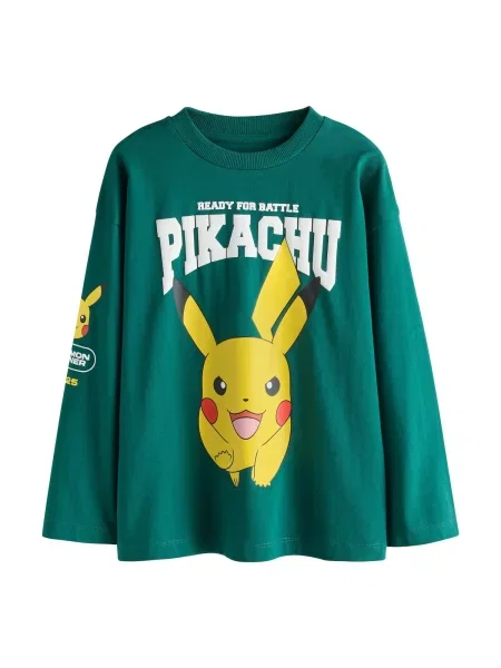 Next Tricou Pokémon galben / verde alb