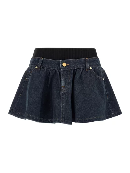 Spódnica mini 7 For All Mankind niebieska