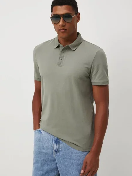 Однотонное поло Medicine зеленое