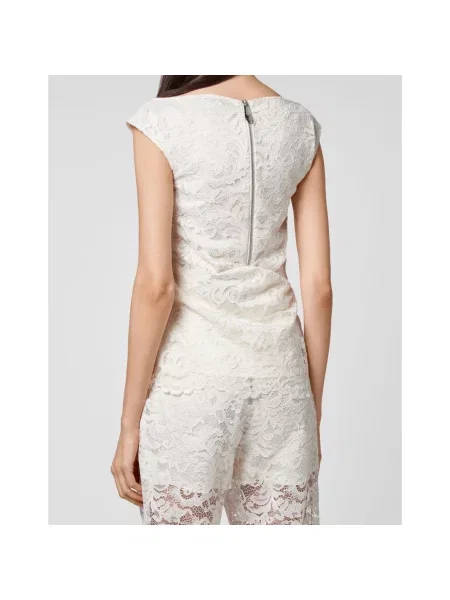 Top Philipp Plein koronkowy beżowy