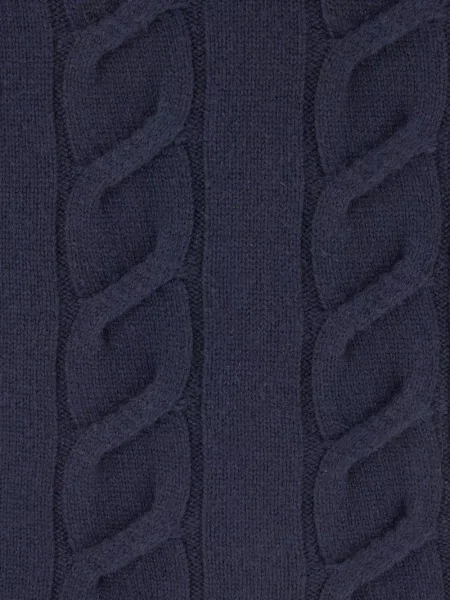 Tricou polo Kangra din cașmir albastru