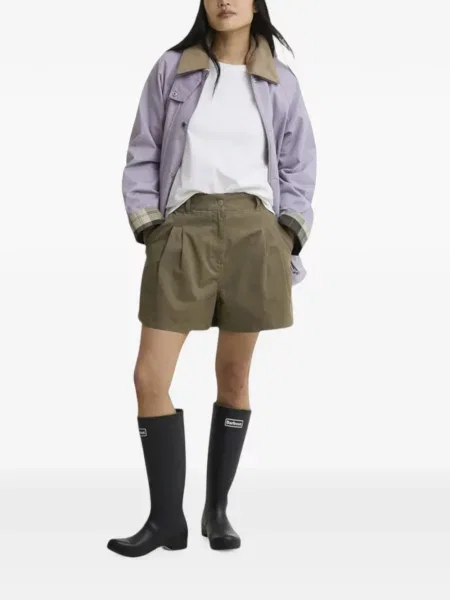Gulerat geacă Barbour de catifea cord violet