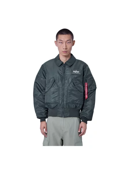 Kurtka bomber Alpha Industries szary