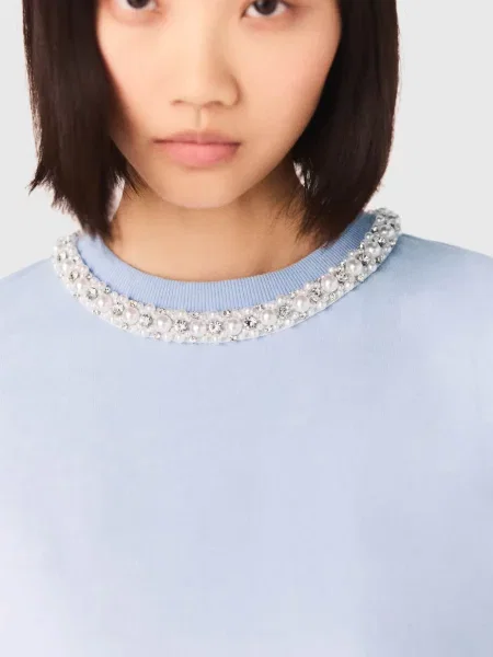 Футболка Maje блакитна