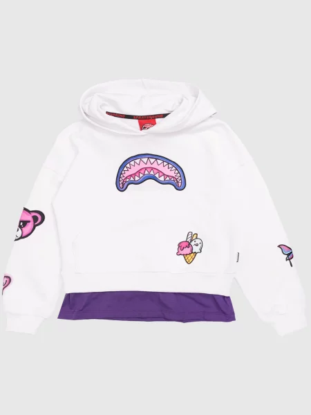 Дитяче худі Graffiti Sprayground біле