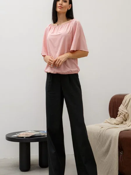 Льняные брюки Rimari черные