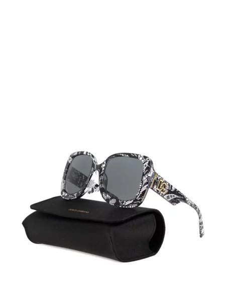 Τετράγωνα γυαλιά ηλίου Dolce & Gabbana Eyewear με δαντέλα μαύρο