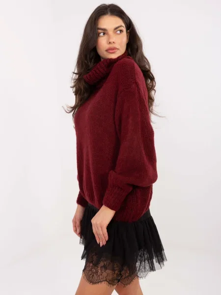 Pulover Factory Price cu guler înalt negru