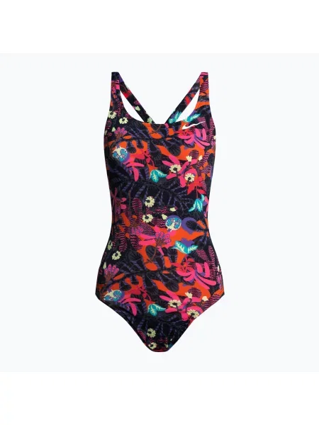 Дамски бански костюм от една част Nike Multiple Print Fastback pink розово