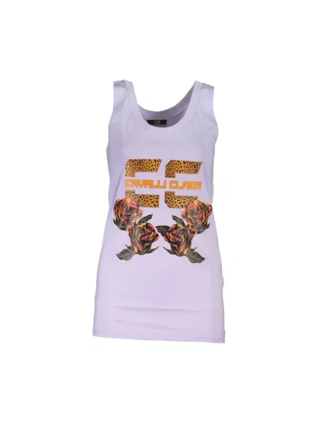 Podkoszulka Cavalli Class elegancka fioletowa