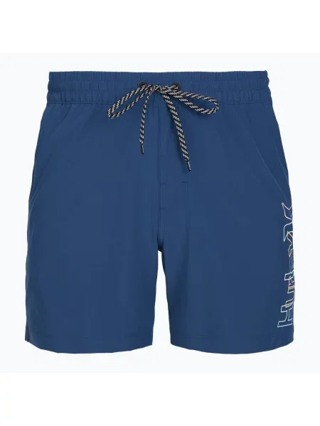 Pantaloni scurți de baie pentru bărbați Hurley Crossover Volley Swim Short blue/black negru