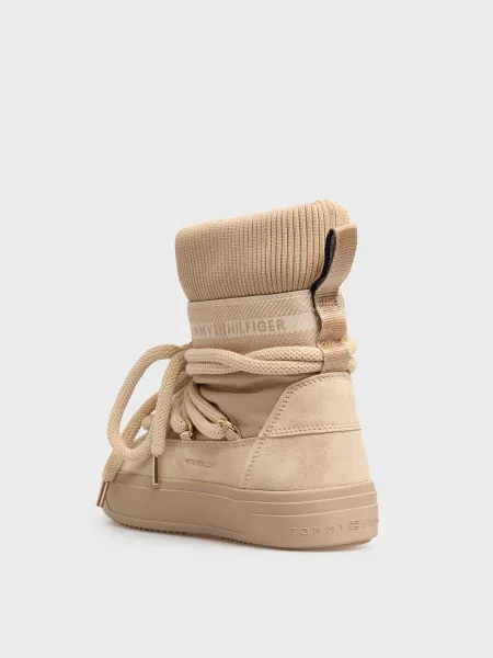 Дутики Tommy Hilfiger бежевые