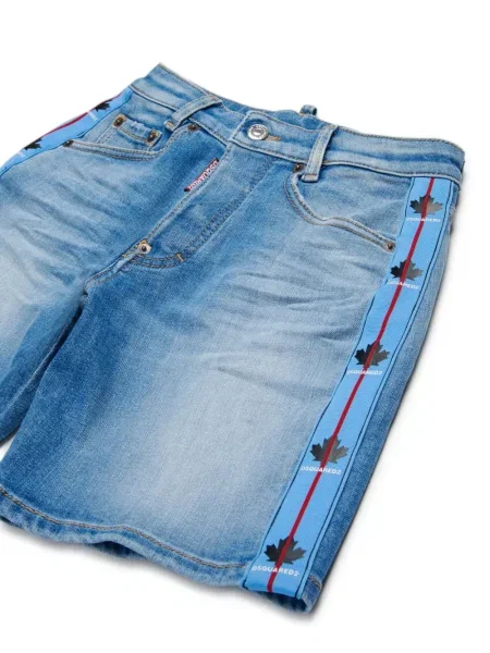 Szorty jeansowe dziecięce Dsquared2 niebieskie
