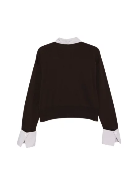 Sweter Mrz z długim rękawem brązowy