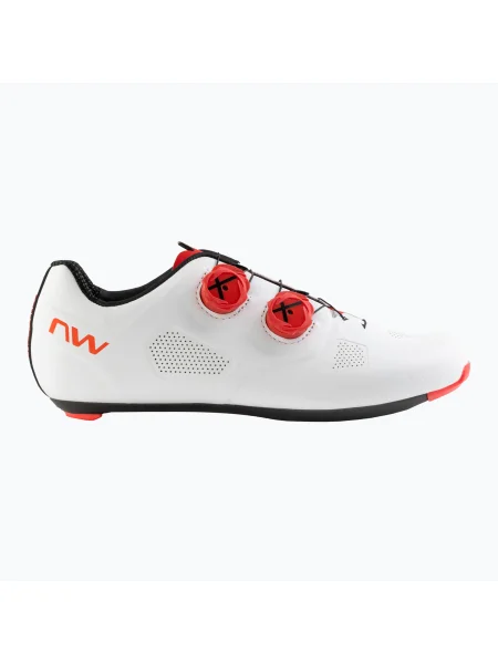 Northwave Revolution férfi országúti cipő fehér/piros fluo. Méret: 43 EU fehér