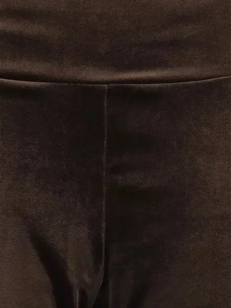 Pantaloni Don't @ Me evazate maro