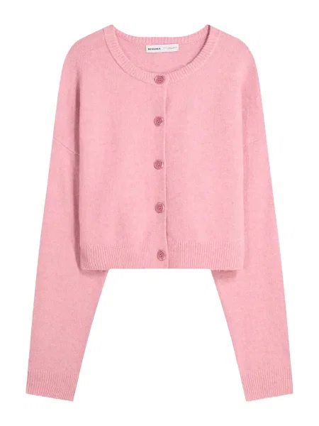 Bershka Pletena jopa roza