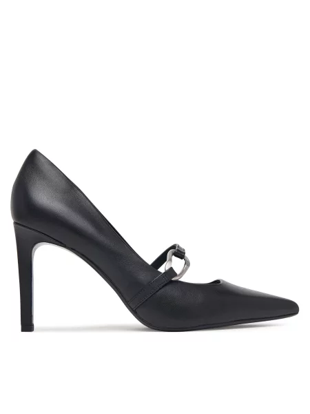 Calvin Klein Обувки на Ess Stiletto 90 Hdw Lth черен