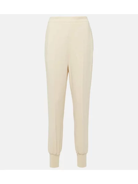 Pantaloni de trening Stella Mccartney din jerseu alb