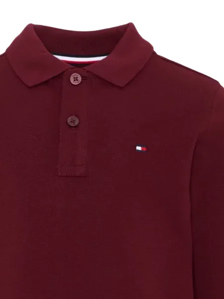 Koszulka polo dziecięca Tommy Hilfiger czerwona