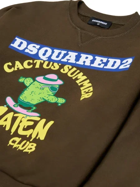 Bluza dziecięca Dsquared2 brązowa