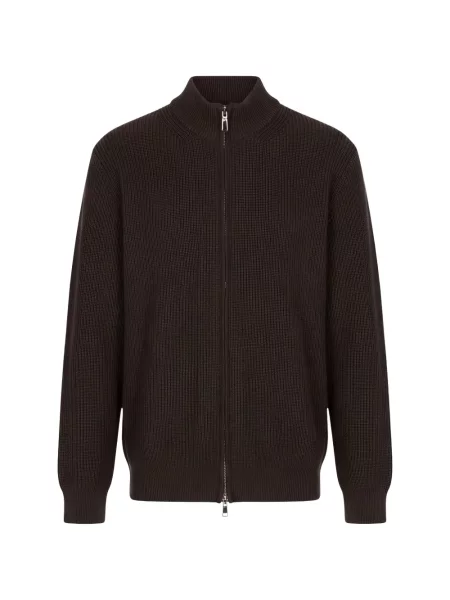 Cardigan Diktat tricotate maro