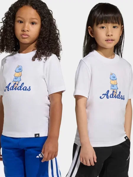 Adidas tričko bílé