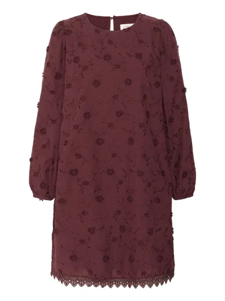 Cream Rochie bordeaux roșu