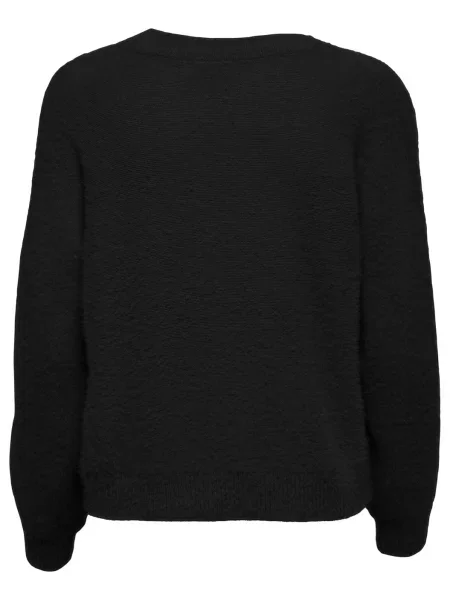 Pulover Only cu decolteu în V negru