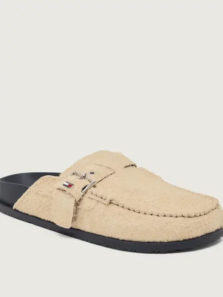 Tommy Jeans Mules încălțăminte | piele întoarsă bej