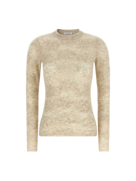 Sweter Brunello Cucinelli beżowy