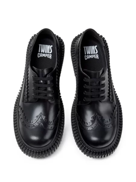 Brogues Camper din piele negru