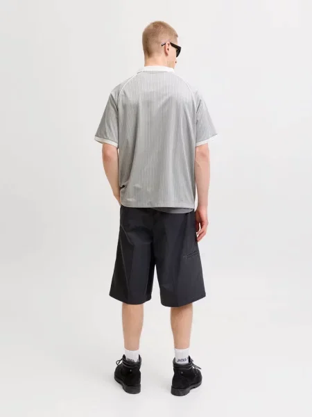 Футбольное поло Jack & Jones серое