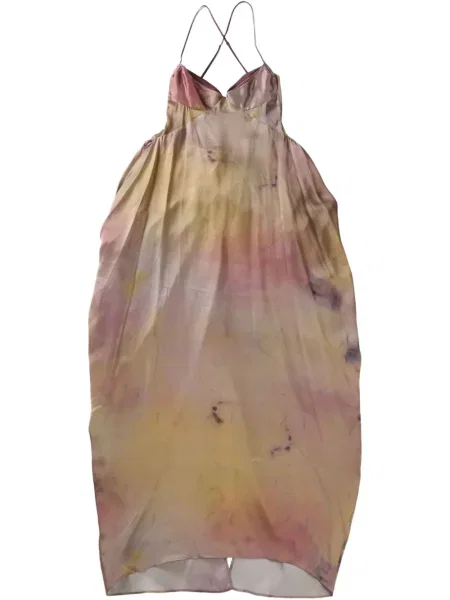 Rochie maxi Yangkehan de mătase de costum