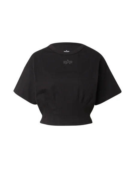 Alpha Industries tricou din Waisted femei negru