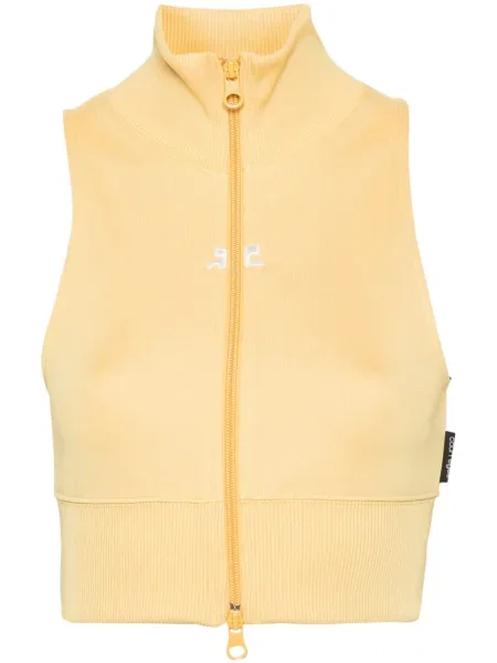 Cropp top Courreges galben