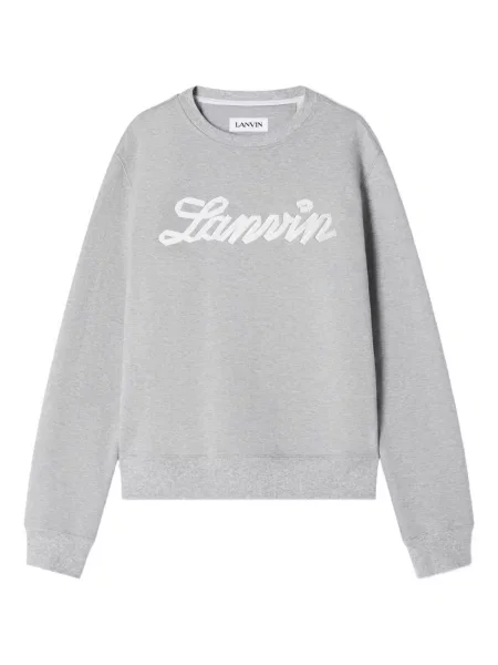 Hanorac crewneck Lanvin gri