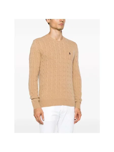 Sweter Ralph Lauren wełniany beżowy