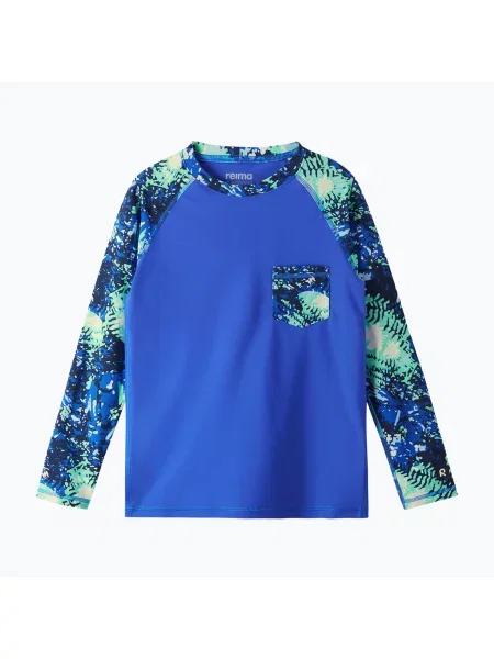 Gyerek úszó hosszú ujjú felső Reima Kroolaus sparkly blue. Méret: cm kék